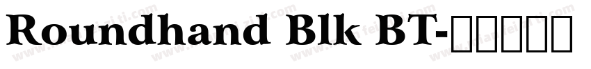 Roundhand Blk BT字体转换